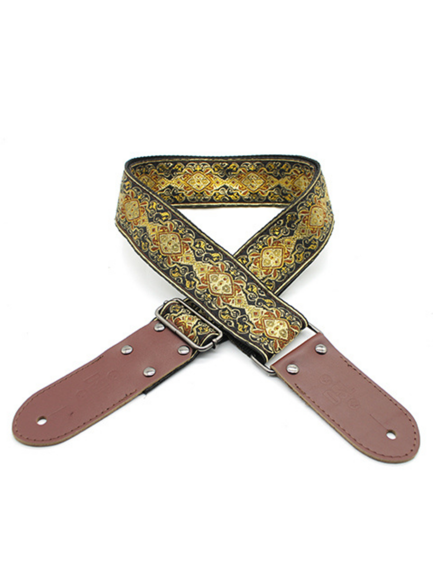 DSL Jacquard Weaving Guitar Strap - APR-GOLD