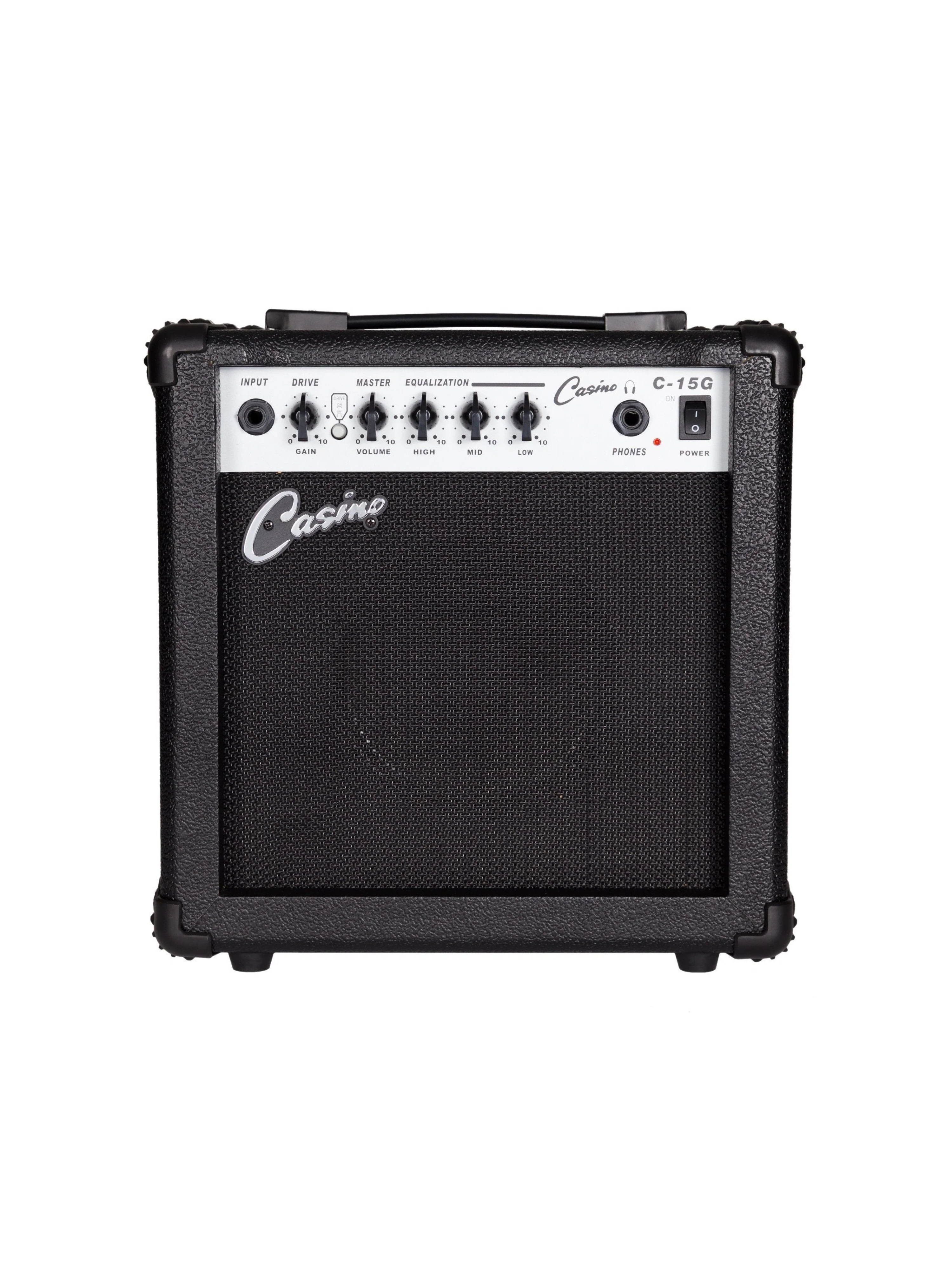 Casino Electric Guitar and Amplifier Pack - BLACK - LEFT HANDED