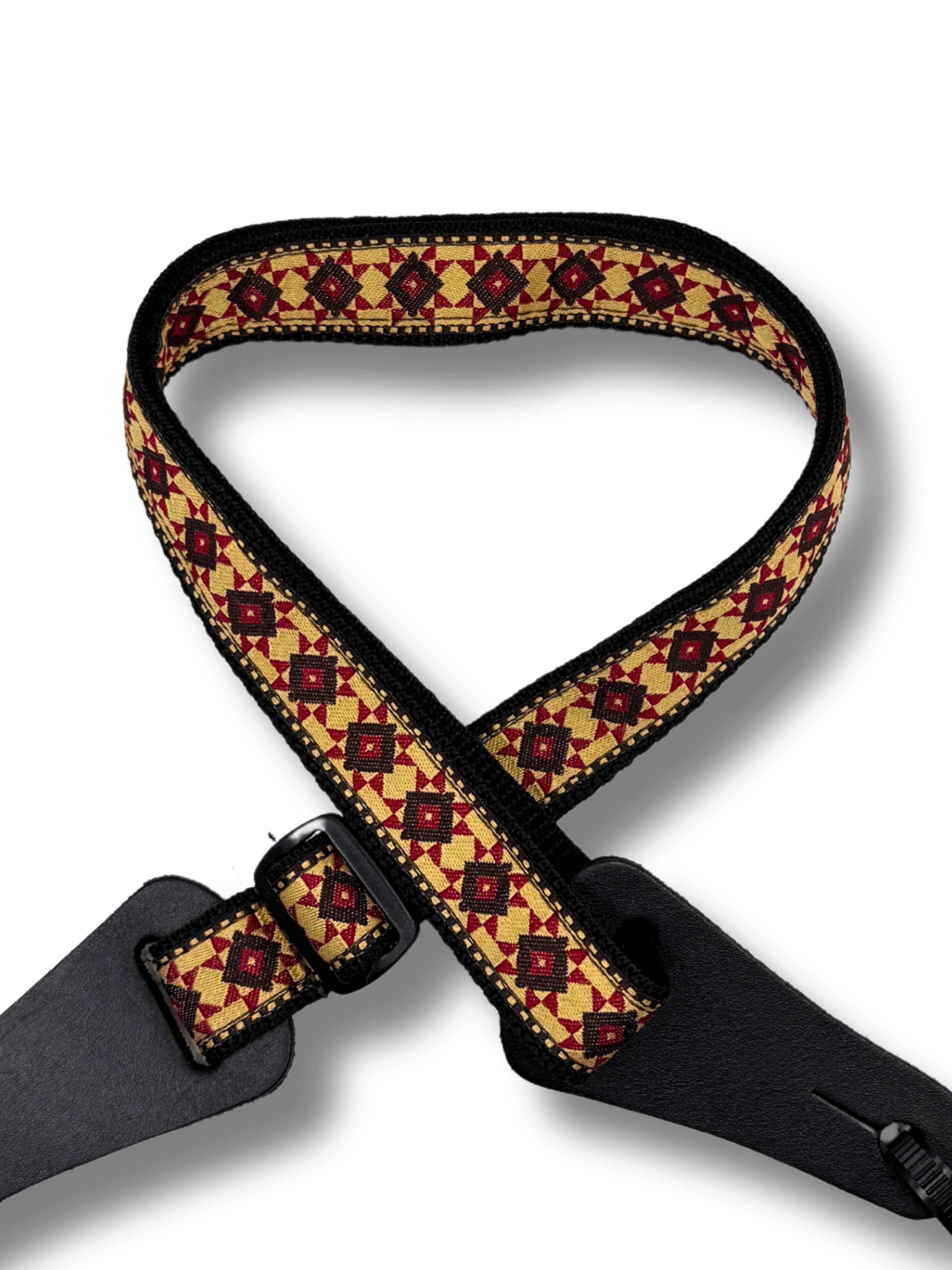 DSL Weaving POLY-TILE-BROWN Ukulele Strap