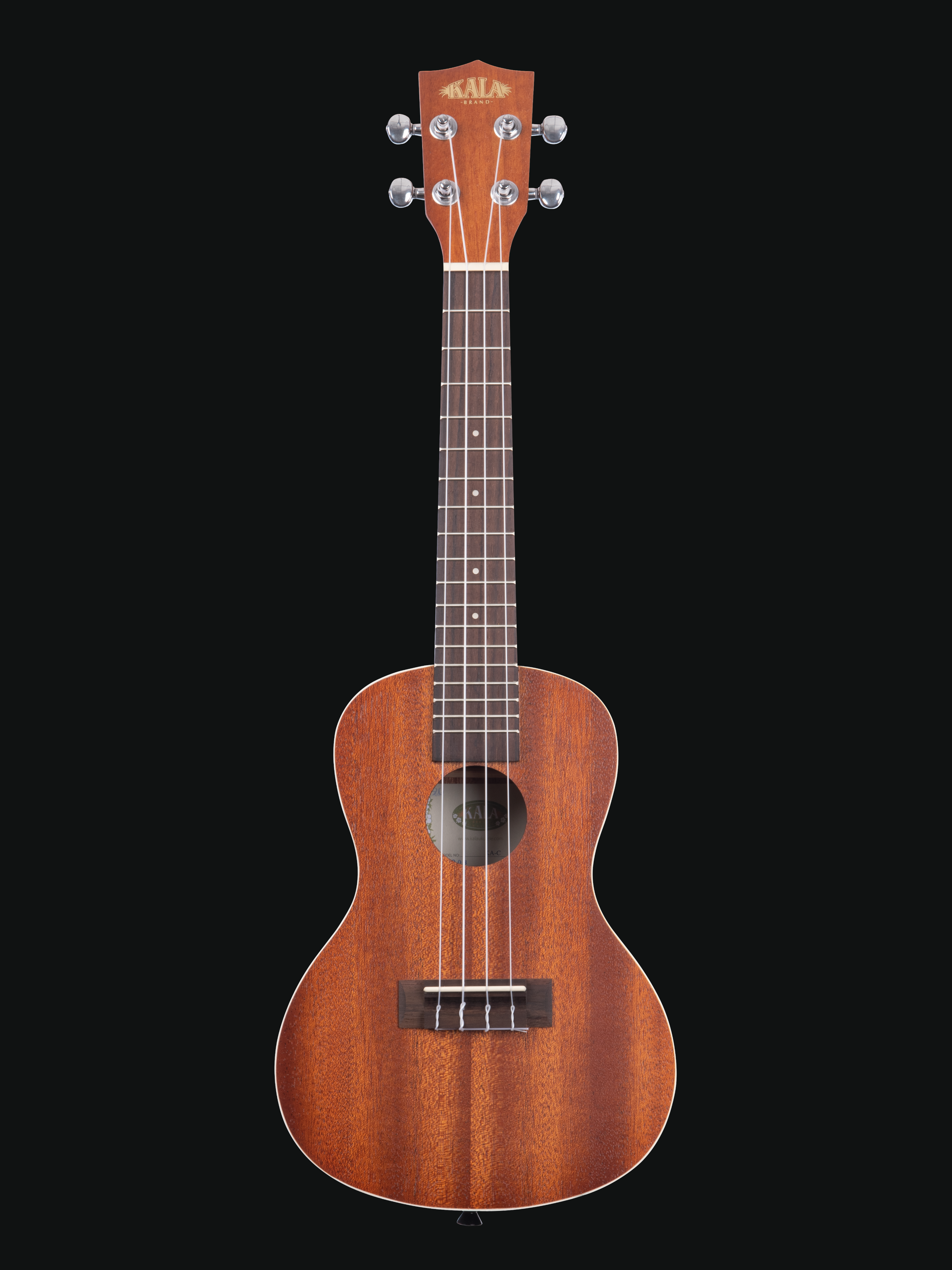 Kala Satin Mahogany Ukulele with Pickup and Gig Bag - CONCERT SIZE