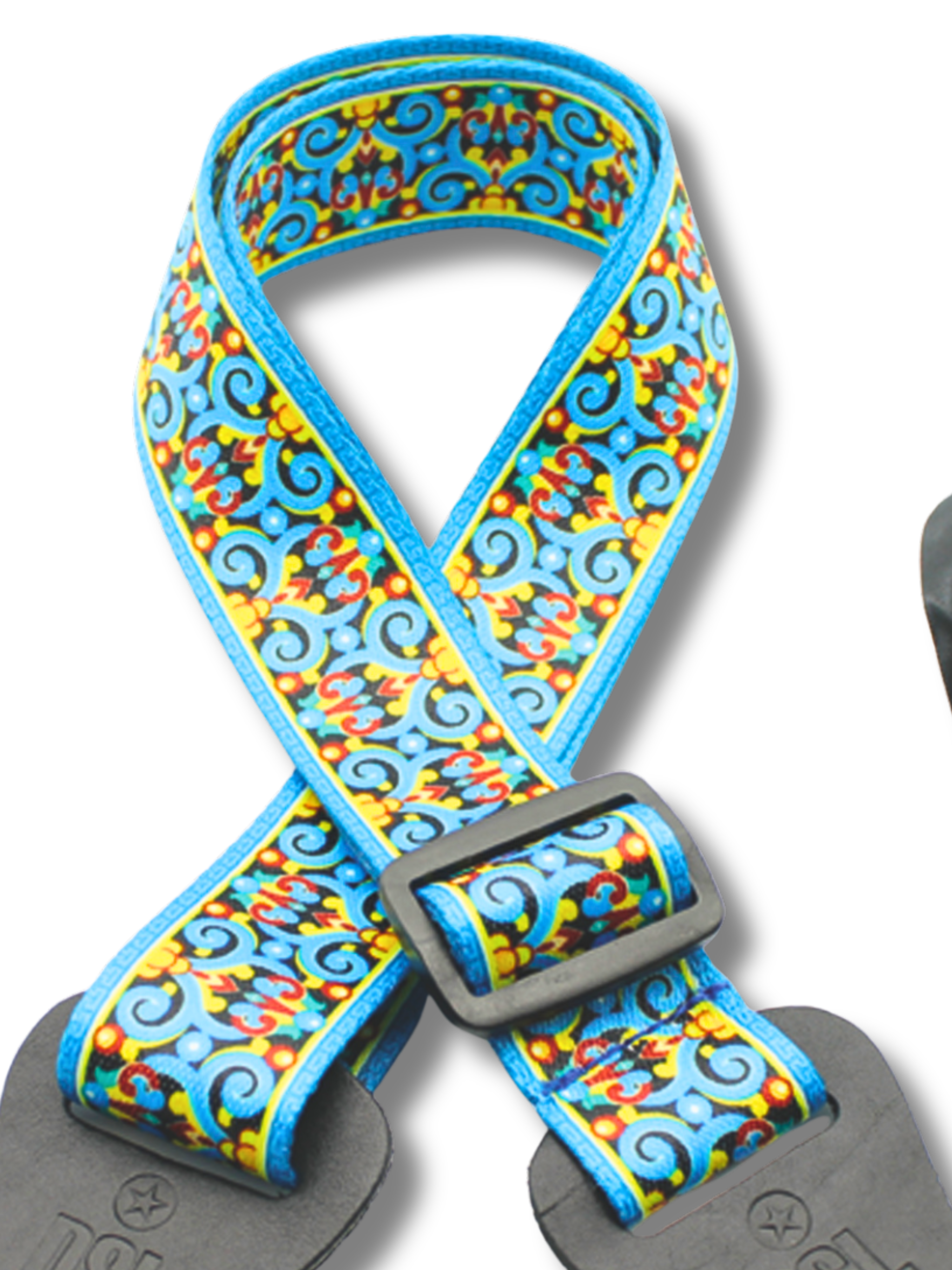 DSL Weaving POLY-SW-BLUE Ukulele Strap