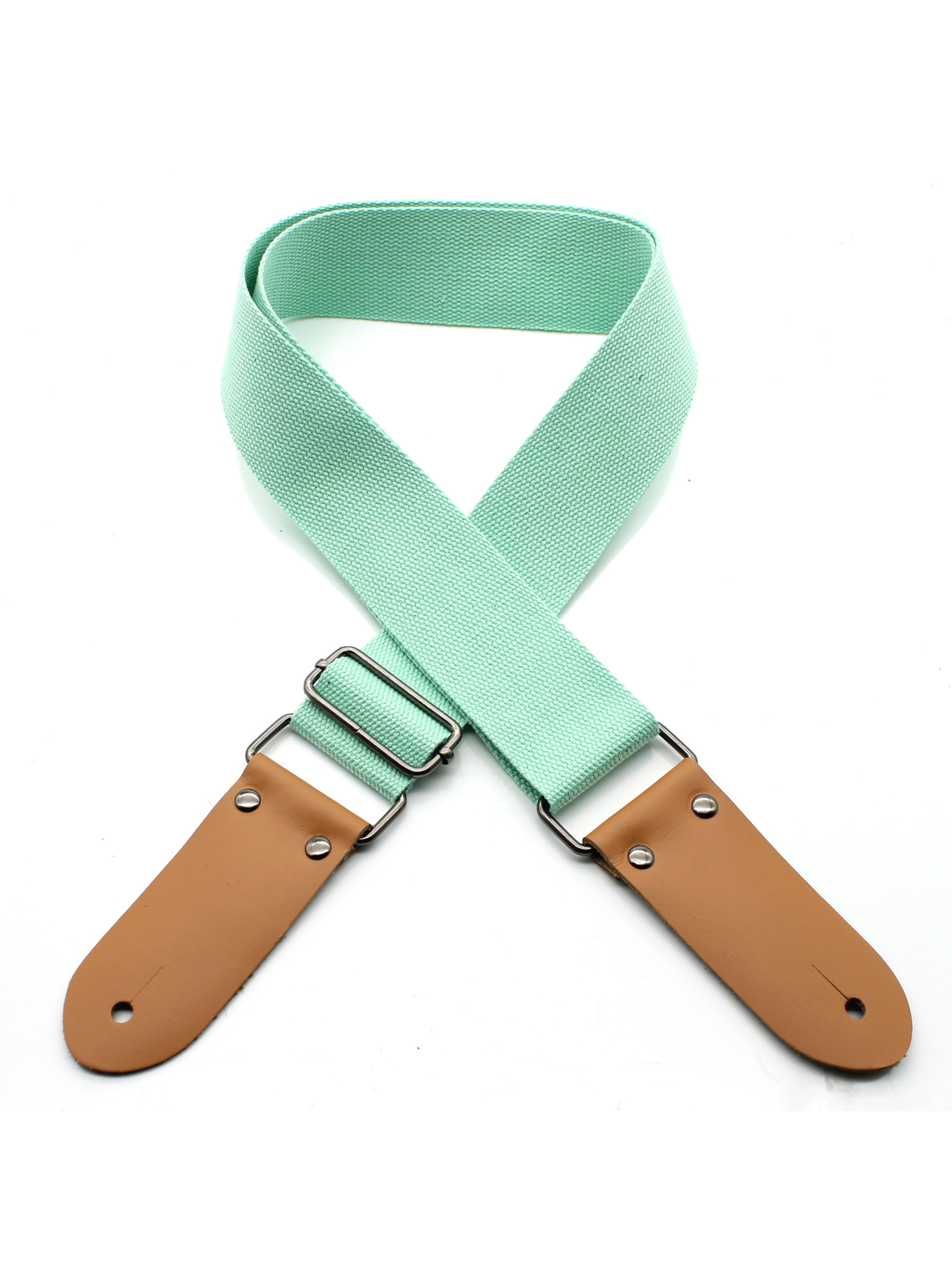 DSL Cotton Guitar Strap - Aqua