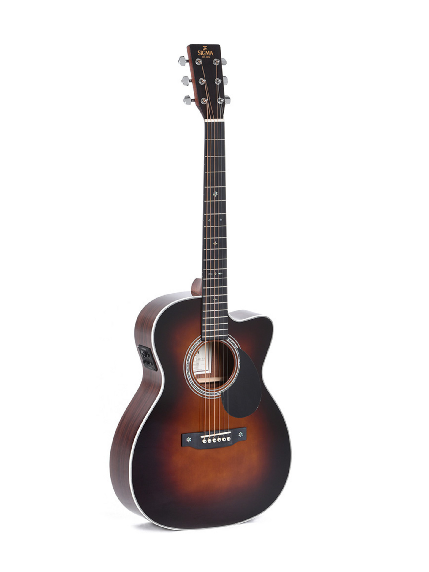 Sigma Acoustic Electric Guitar - Cutaway Sunburst Finish