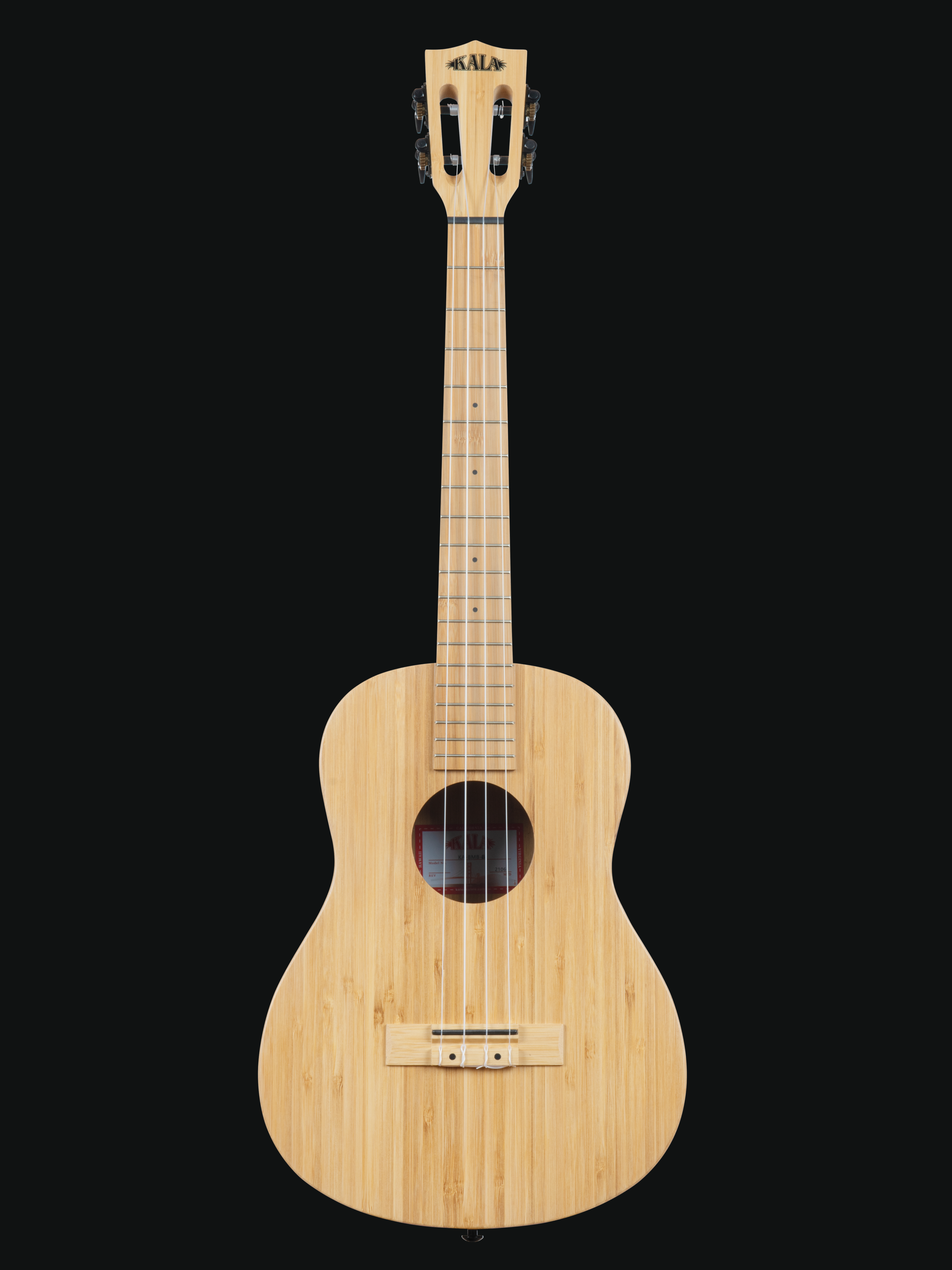 Kala Bamboo Baritone Ukulele with Kala Gig Bag - BARITONE SIZE