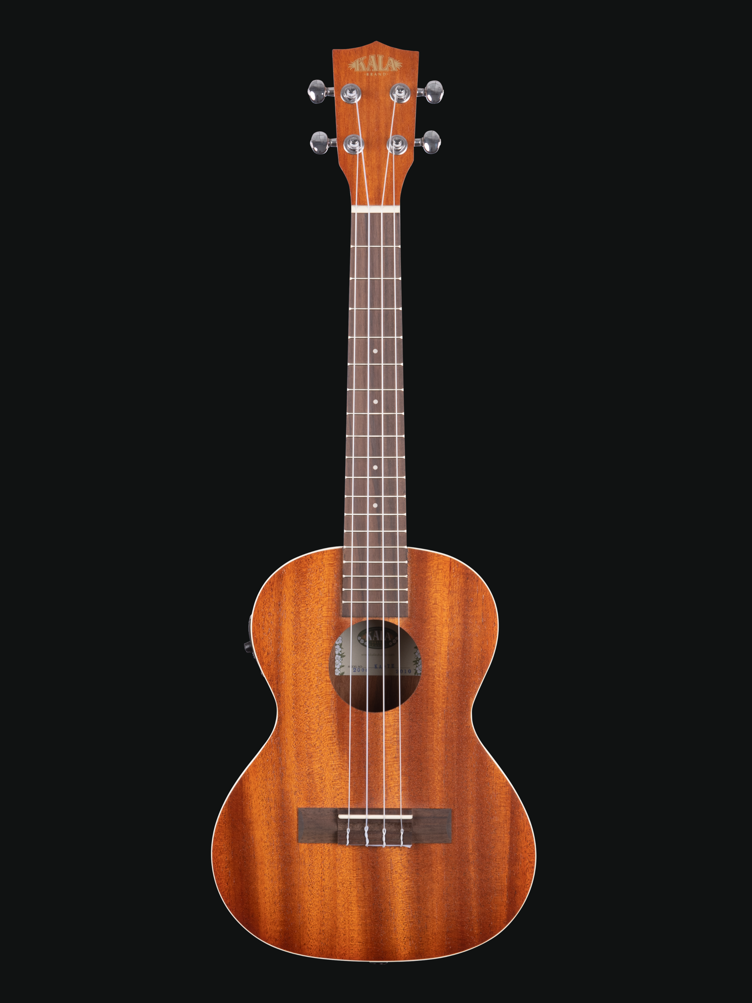 Kala Satin Mahogany Ukulele with Pickup and Gig Bag - TENOR SIZE