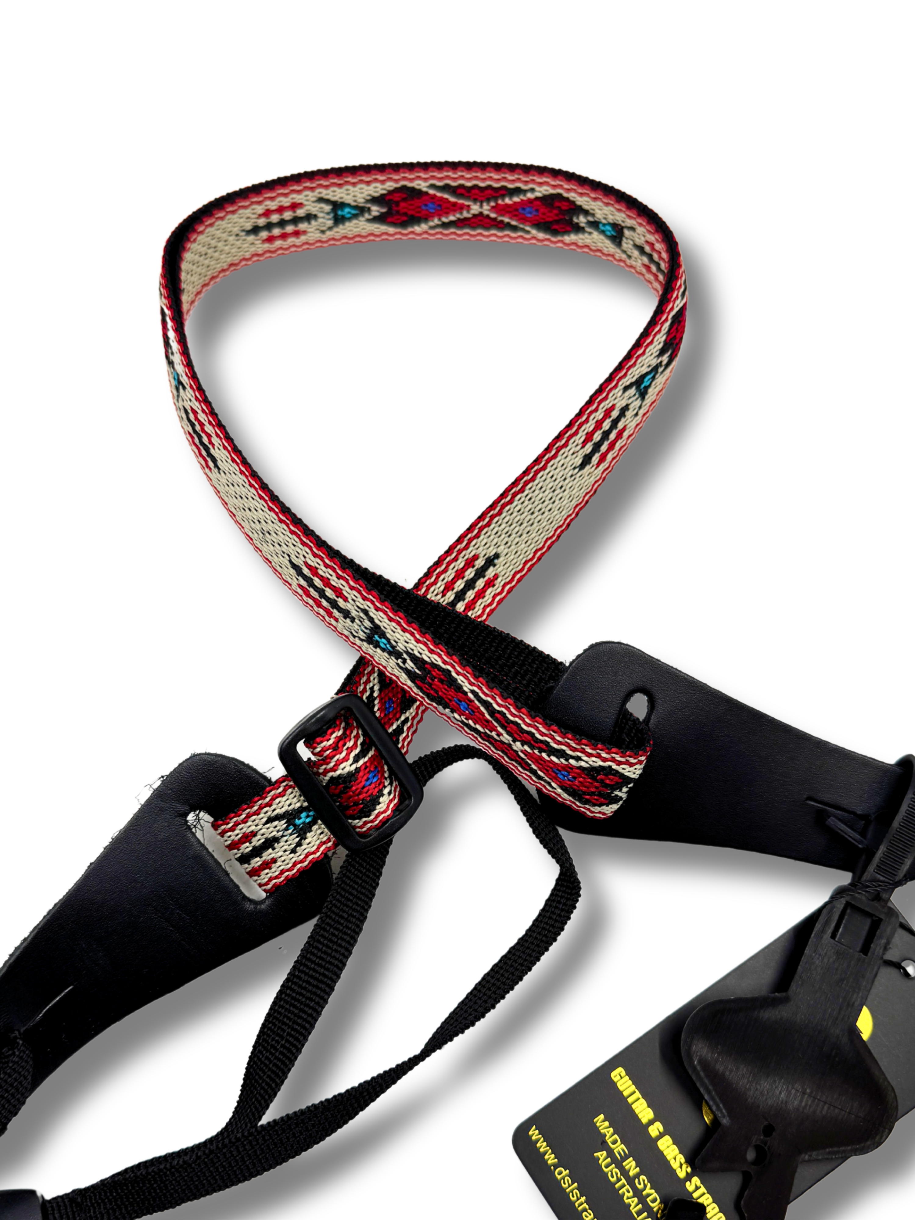 DSL Weaving POLY-TOTEM-RED Ukulele Strap