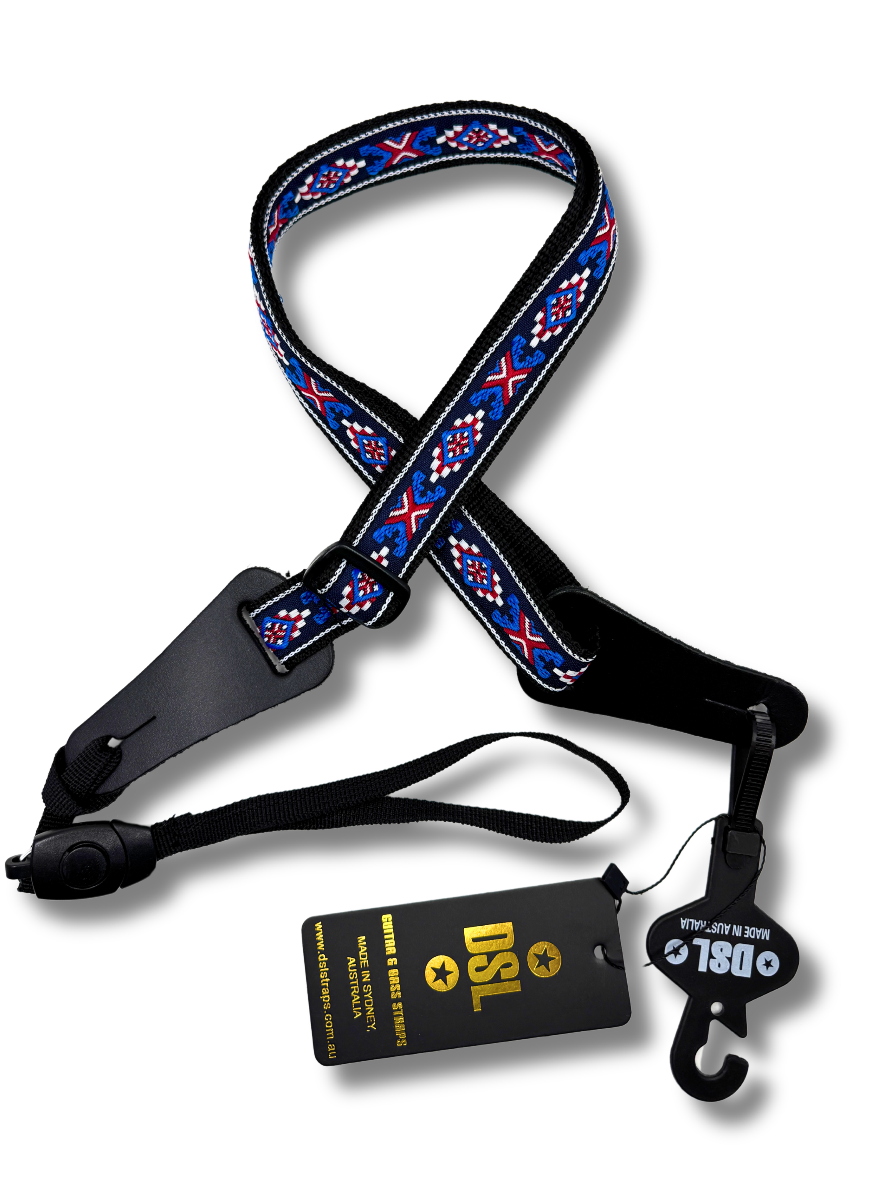 DSL Weaving POLY-TOTEM-BLUE Ukulele Strap