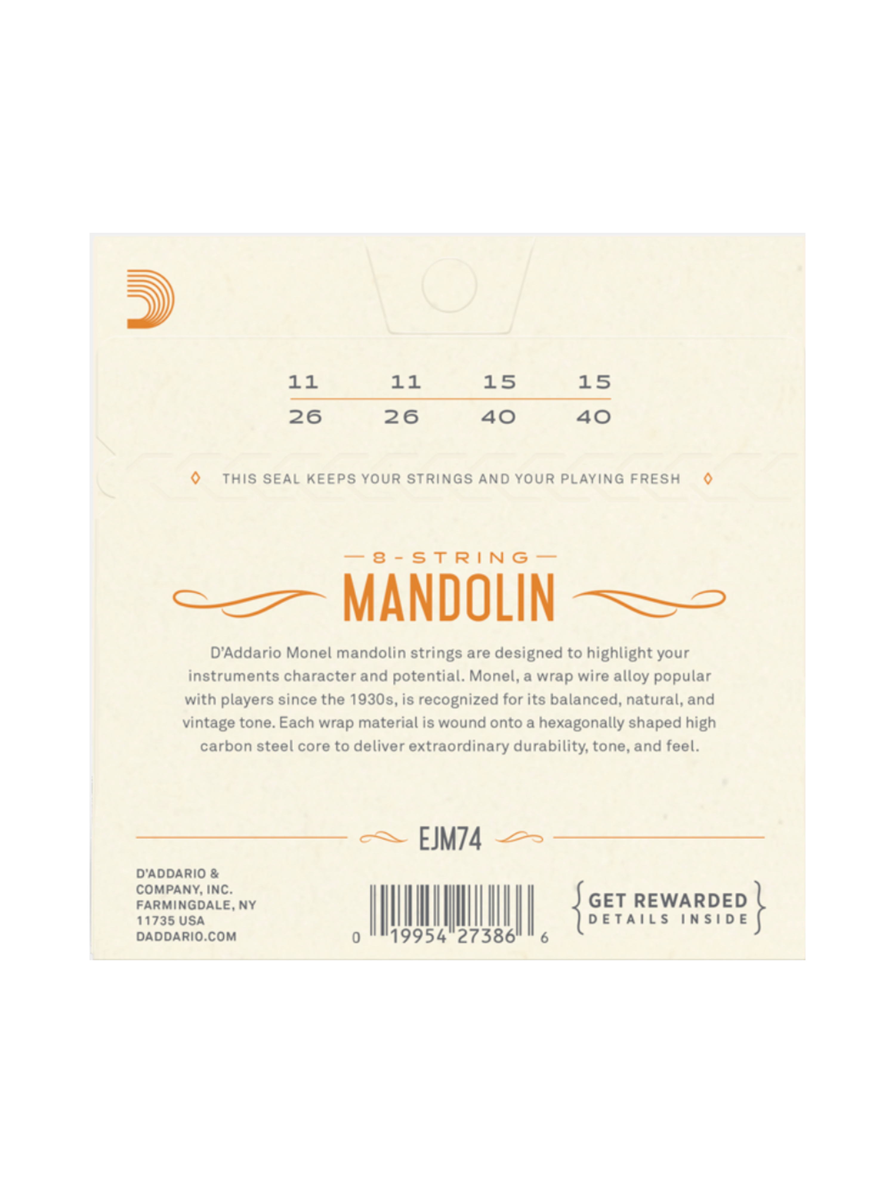 D'Addario 8 String Mandolin Strings