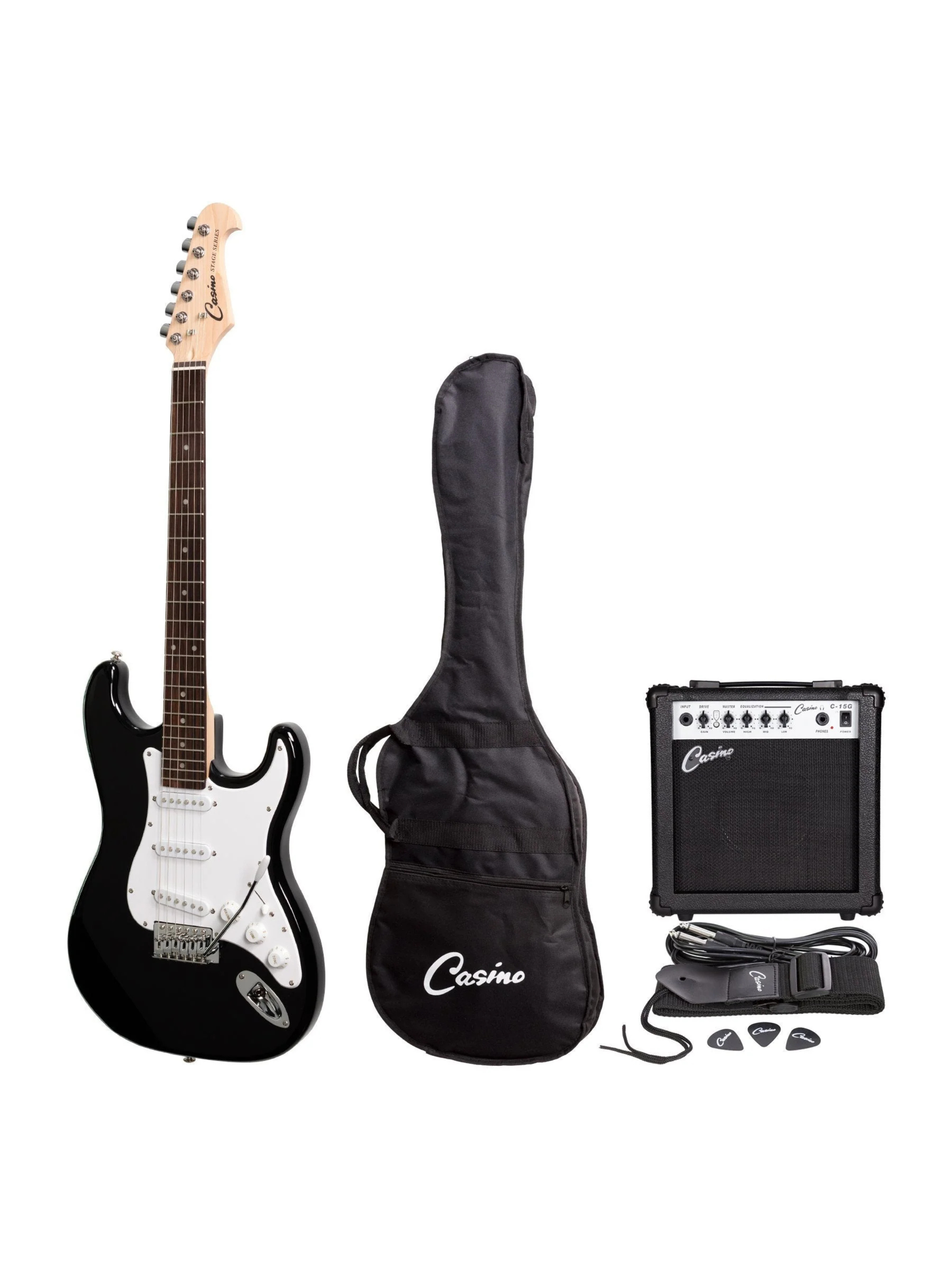 Casino Electric Guitar and Amplifier Pack - BLACK