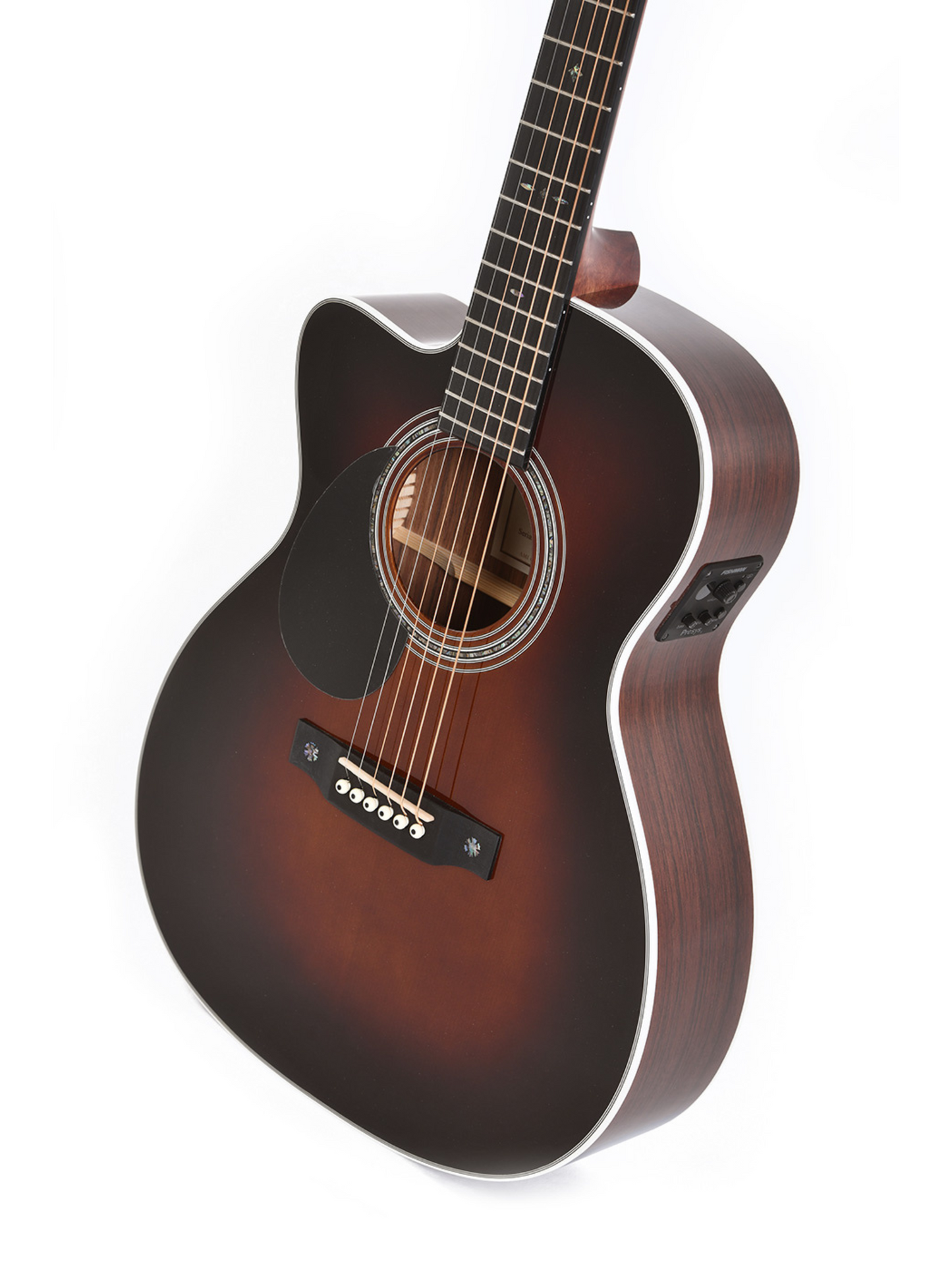 Sigma Acoustic Electric Guitar - Cutaway Sunburst Finish