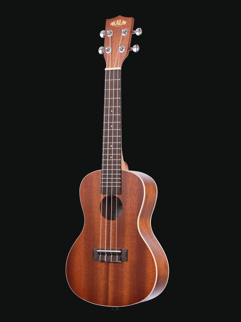 Kala Satin Mahogany Ukulele with Pickup and Gig Bag - CONCERT SIZE
