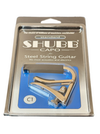 Shubb Capo for Steel String Guitar - NICKEL PLATED BRASS