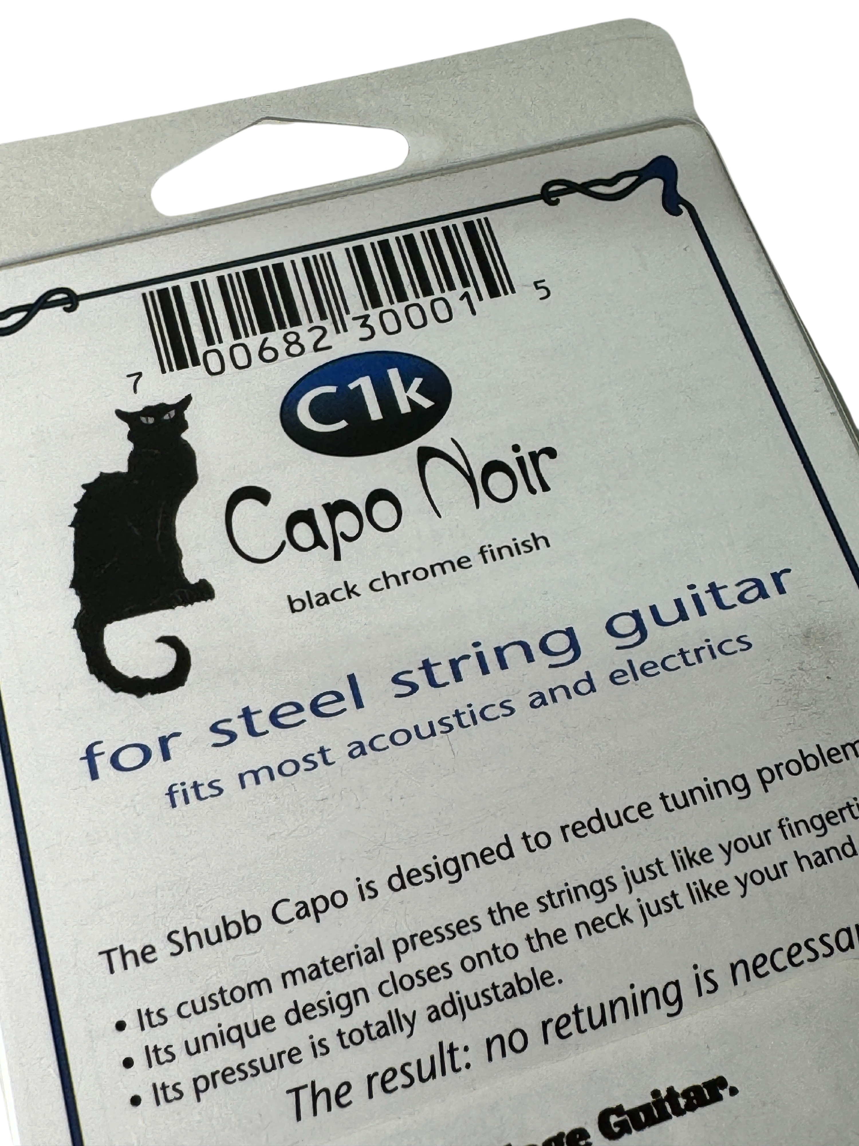 Shubb Capo for Steel String Guitar - BLACK