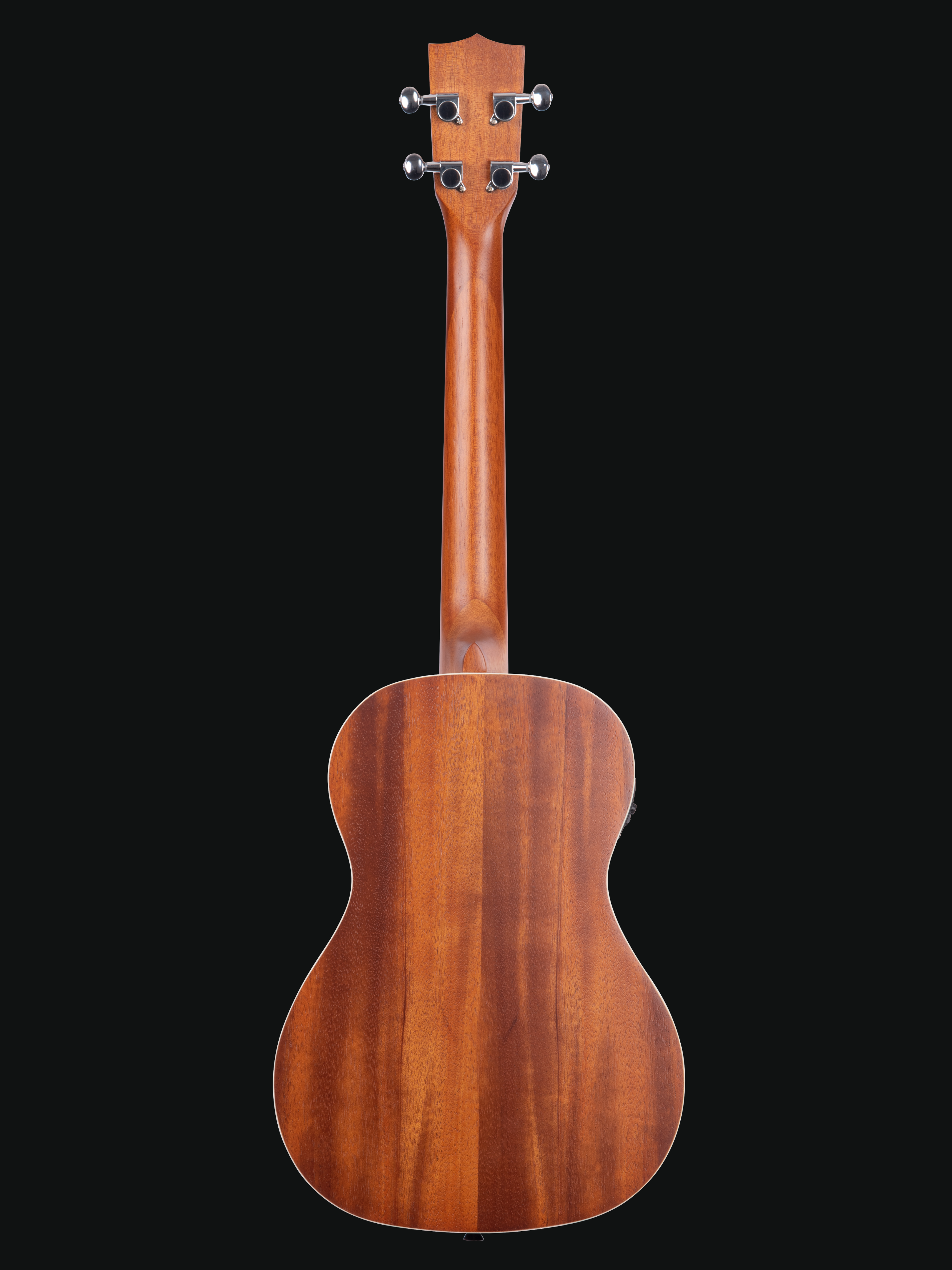 Kala Satin Mahogany Ukulele with Pickup and Kala Gig Bag - BARITONE SIZE