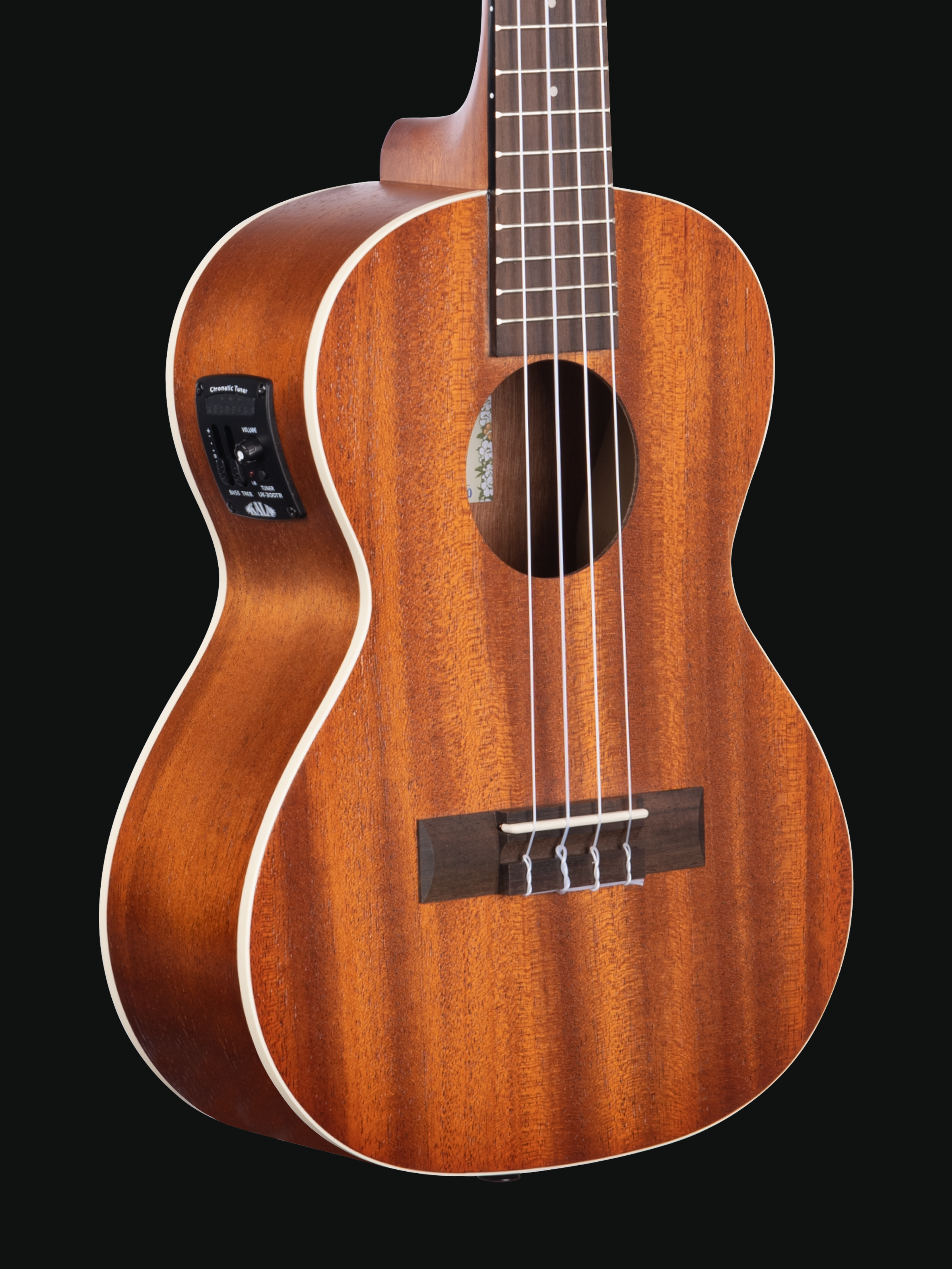 Kala Satin Mahogany Ukulele with Pickup and Gig Bag - TENOR SIZE