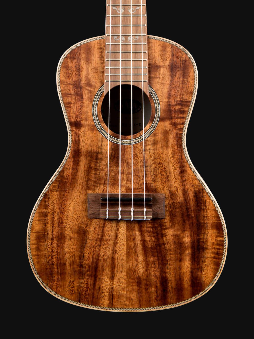 Kala All Solid Acacia Ukulele with Gig Bag - CONCERT SIZE