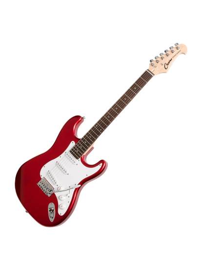Casino ST-Style Electric Guitar and 10 Watt Amplifier Pack (Candy Apple Red)