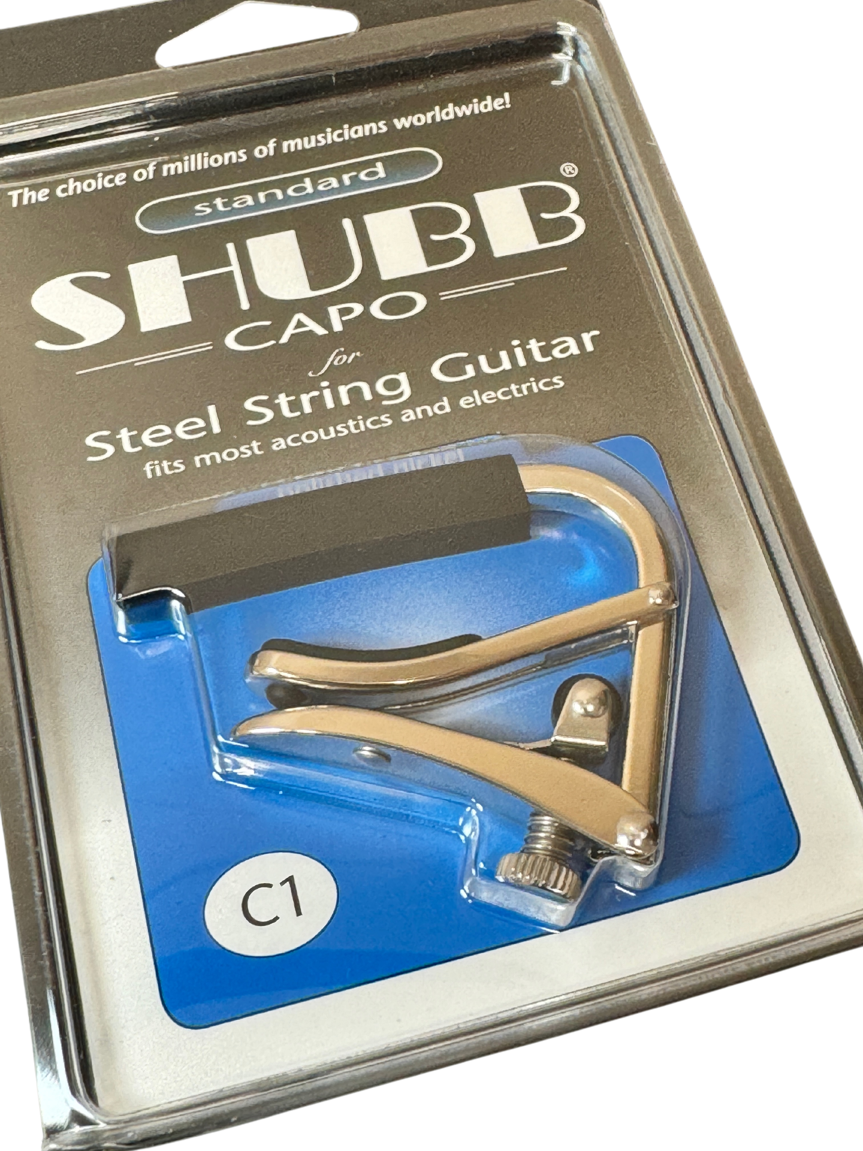 Shubb Capo for Steel String Guitar - NICKEL PLATED BRASS