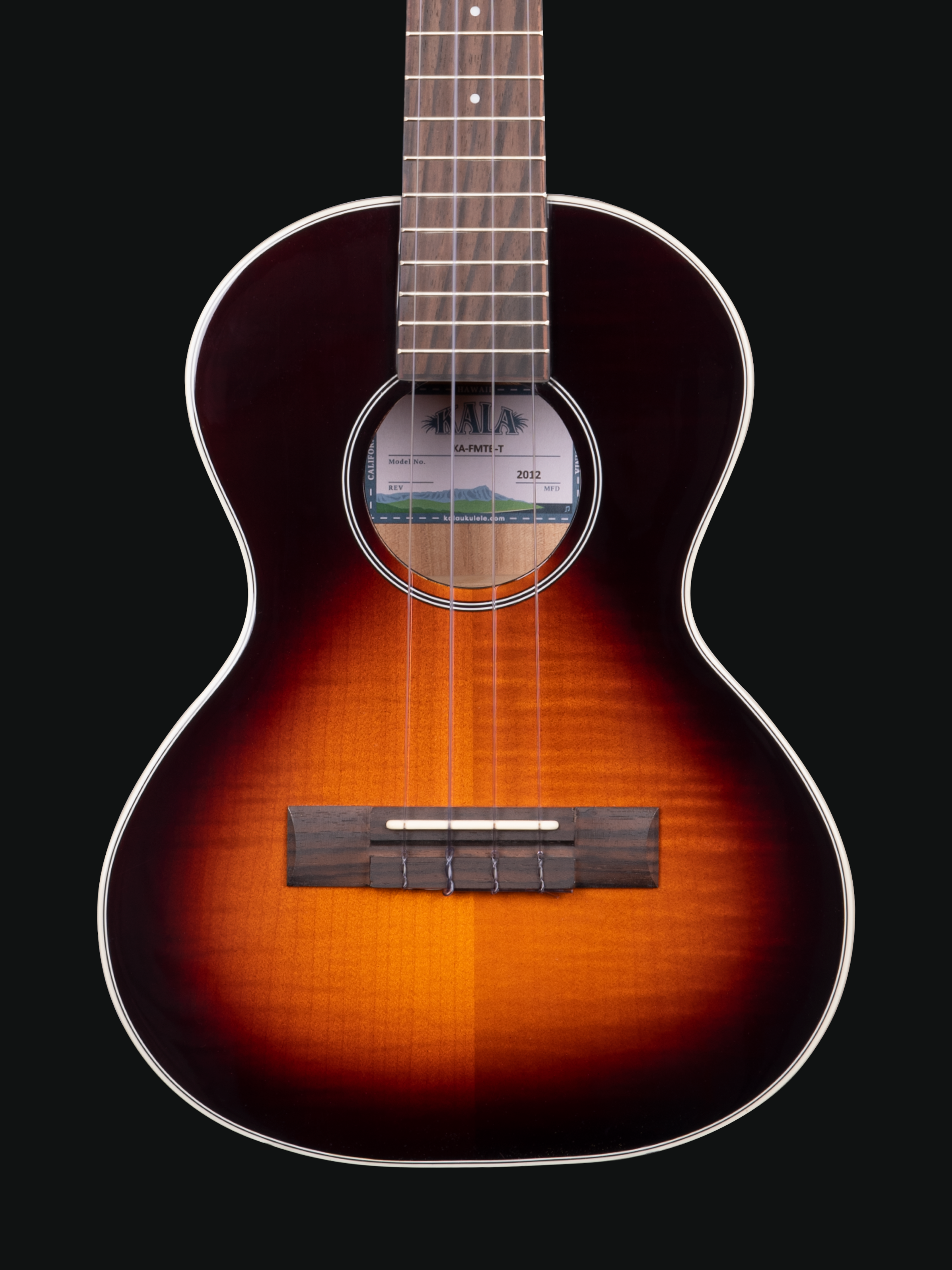 Kala Gloss Flame Maple Ukulele - TENOR SIZE