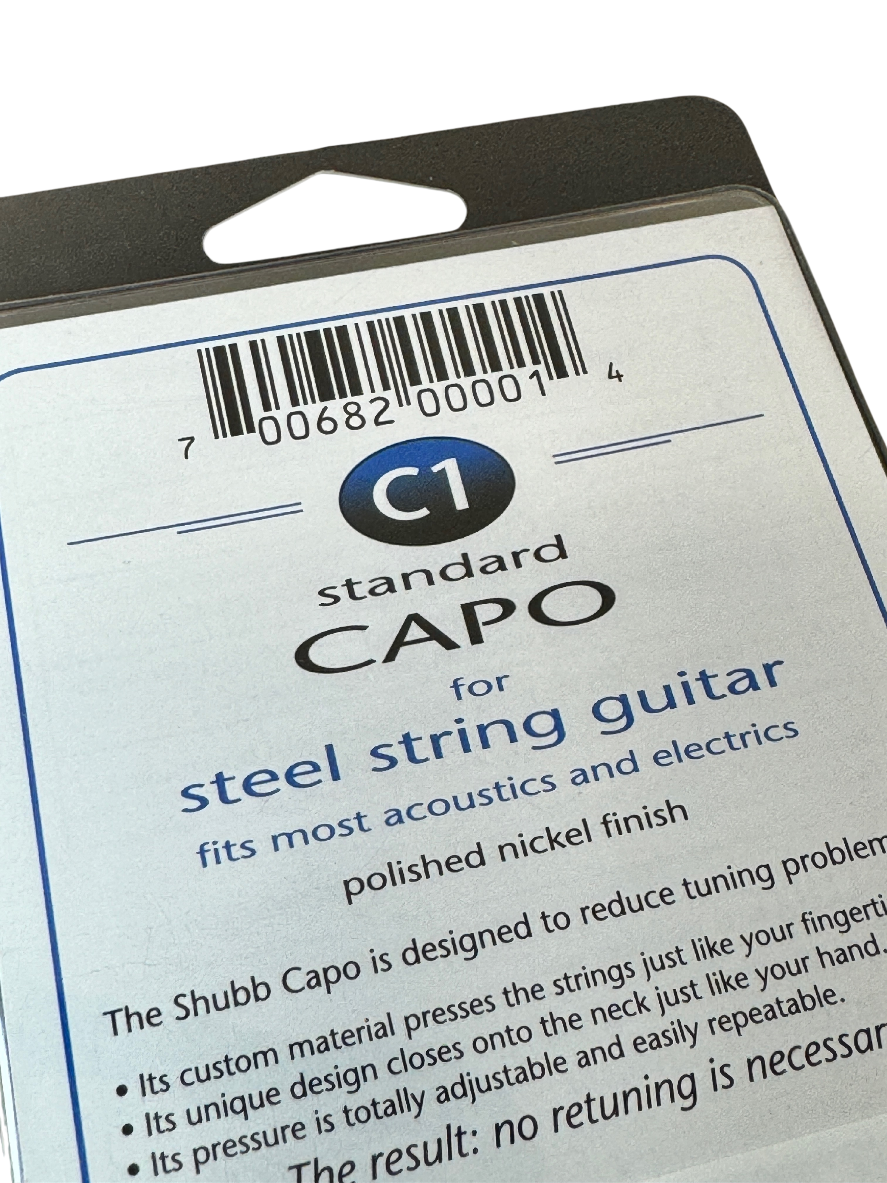 Shubb Capo for Steel String Guitar - NICKEL PLATED BRASS