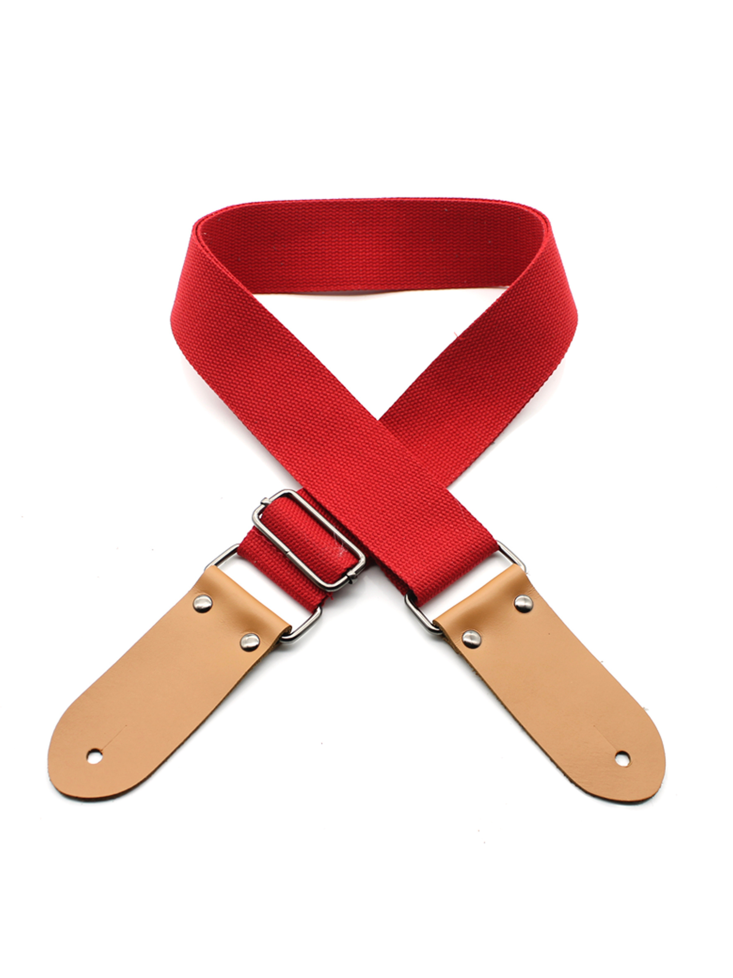 DSL Cotton Guitar Strap - Red