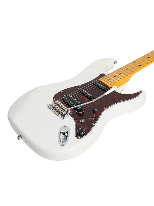 J&D Luthiers ST Style Electric Guitar and Amp Package (White)