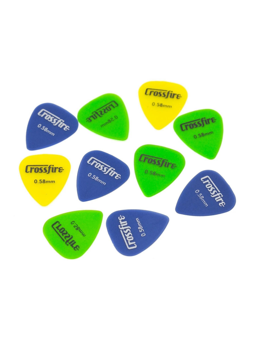 Crossfire Guitar Picks - 10 PACK - VARIOUS GAUGES