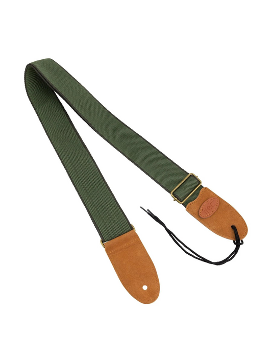 Fretz Polyweb Cotton Guitar Strap - Olive