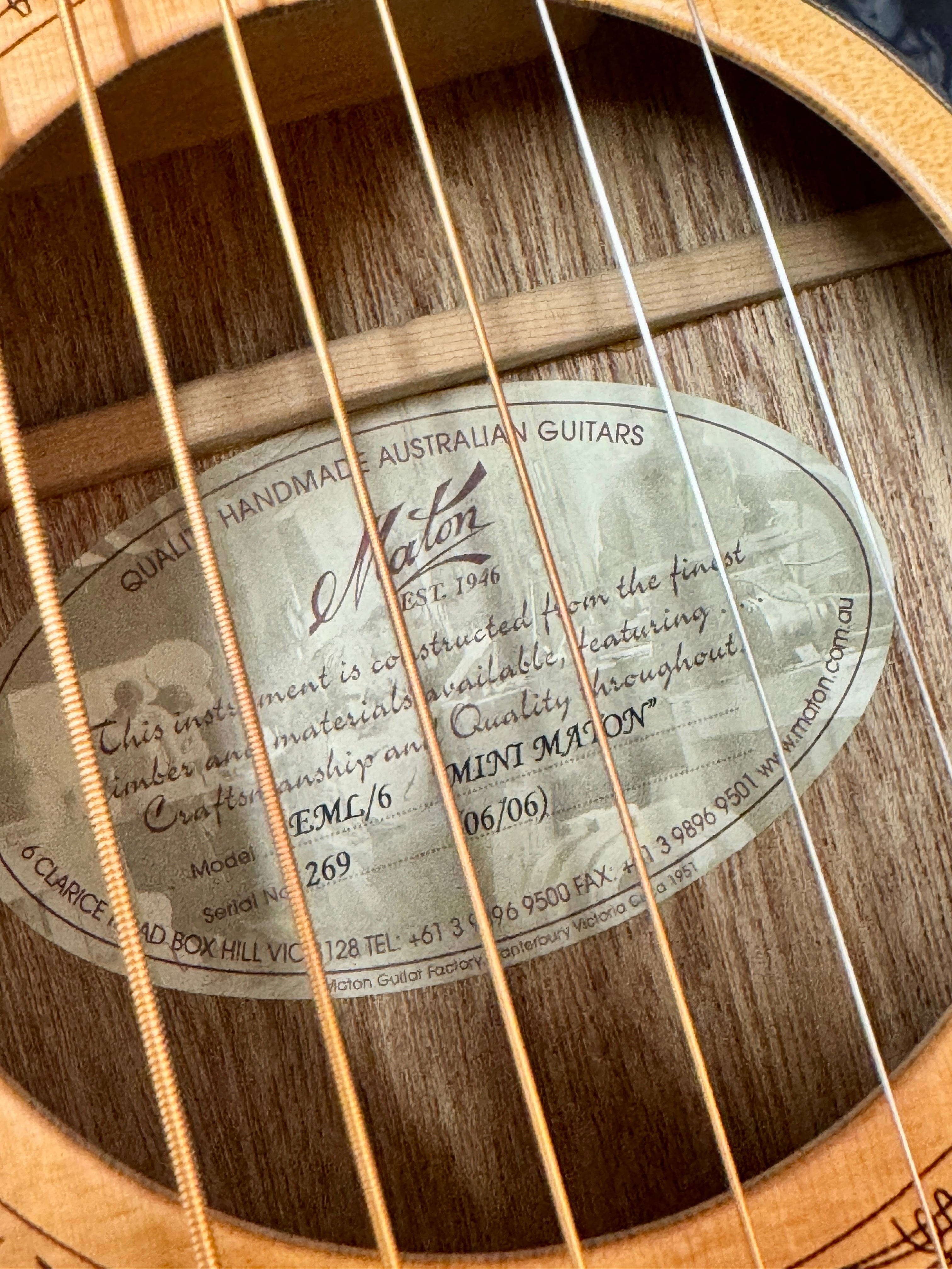 2006 Mini Maton Acoustic Electric Guitar - Pre-Owned