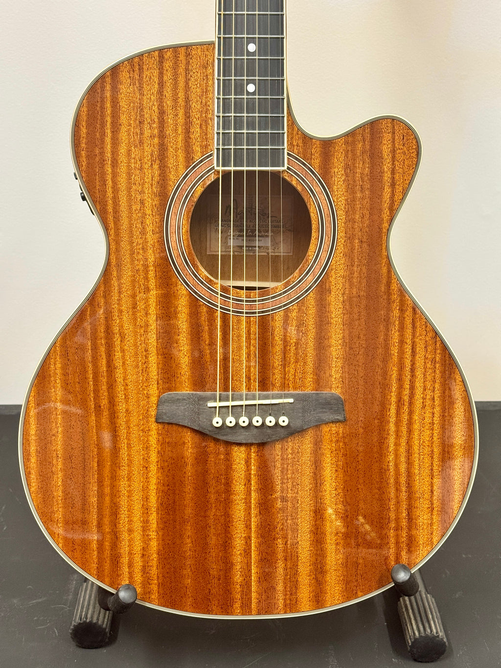Martinez '41 Series' Acoustic Electric Guitar - Mahogany