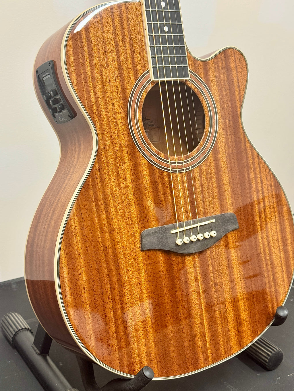 Martinez '41 Series' Acoustic Electric Guitar - Mahogany