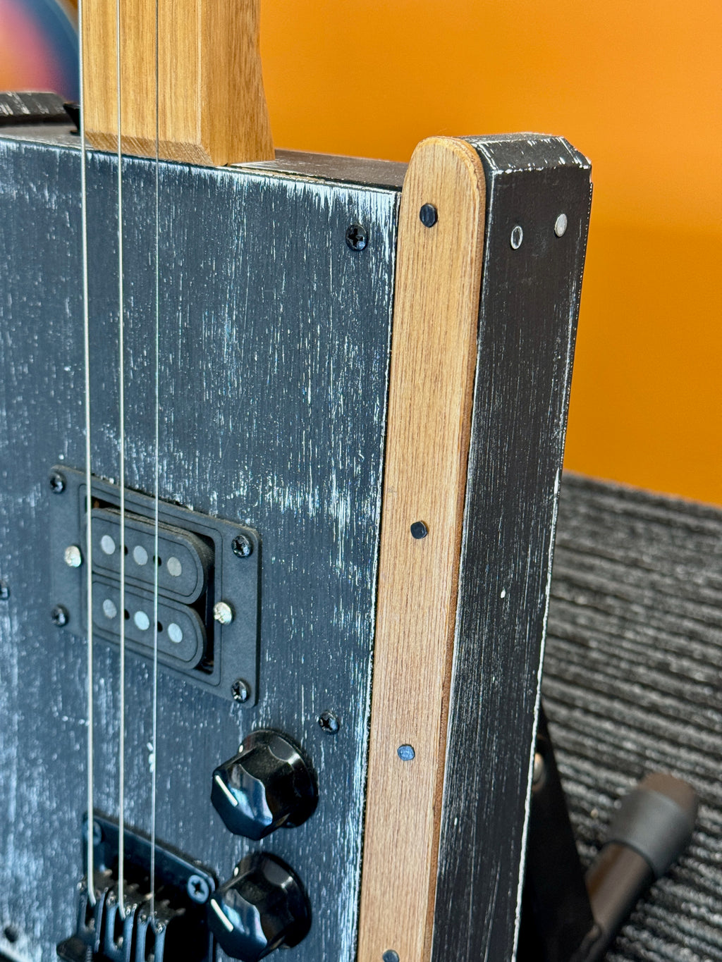 Buzz Box Three String Slide Guitar - Cigar Box Guitar