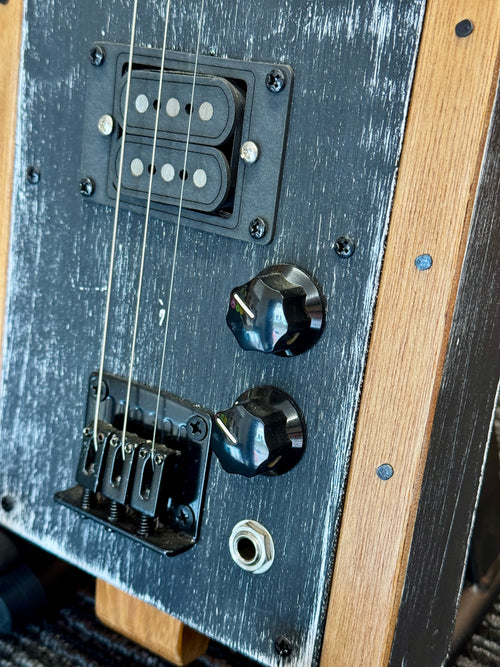 Buzz Box Three String Slide Guitar - Cigar Box Guitar
