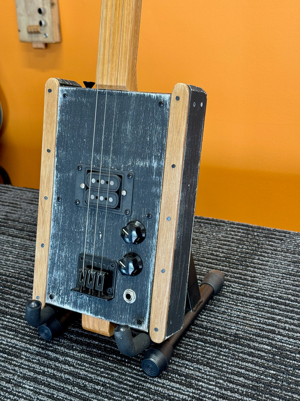 Buzz Box Three String Slide Guitar - Cigar Box Guitar