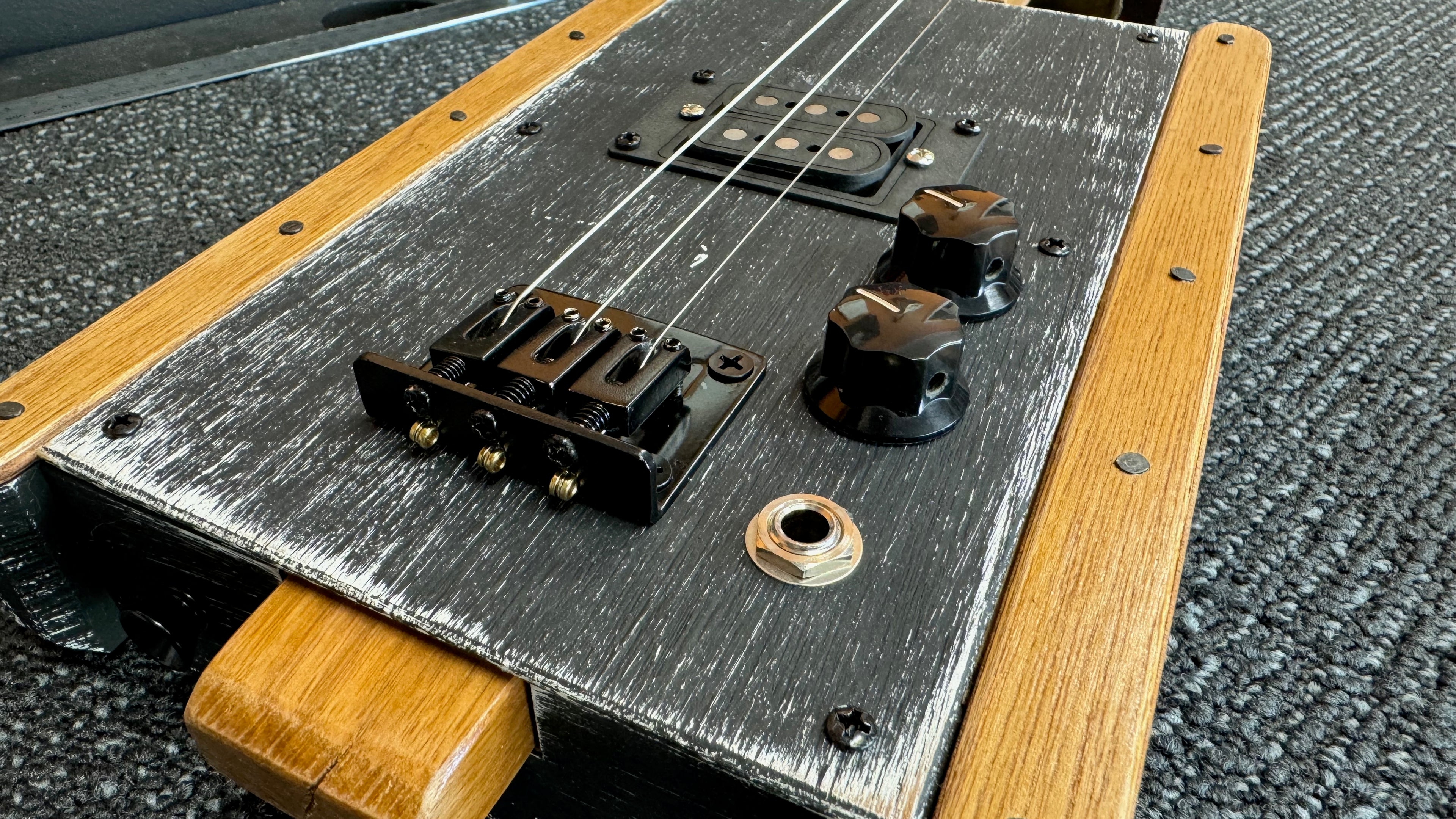 Buzz Box Three String Slide Guitar - Cigar Box Guitar