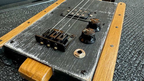Buzz Box Three String Slide Guitar - Cigar Box Guitar