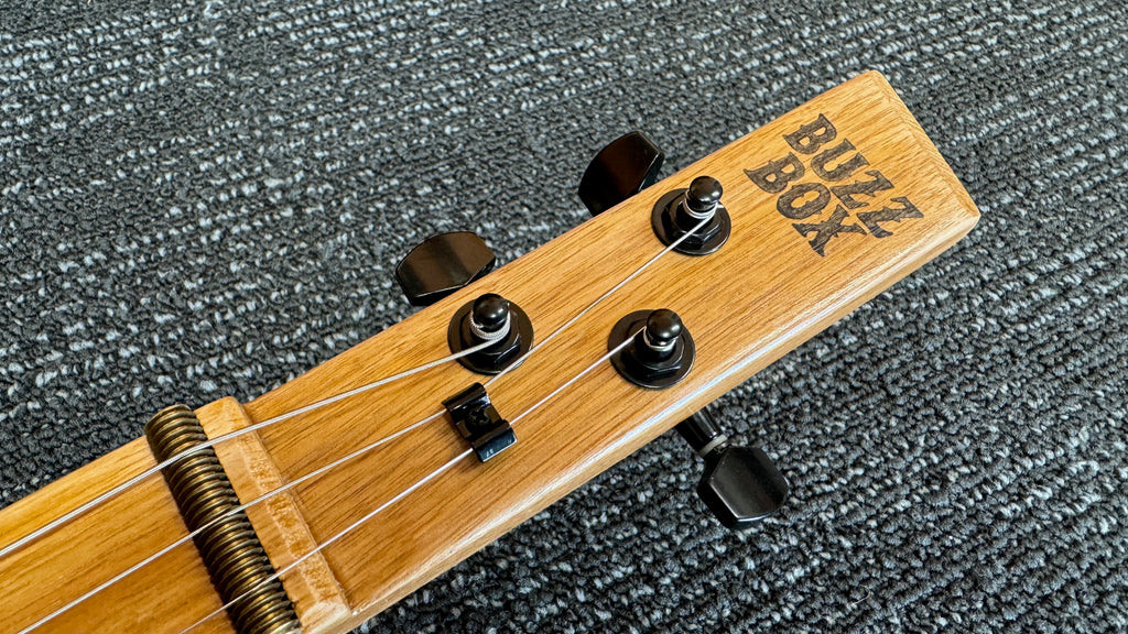Buzz Box Three String Slide Guitar - Cigar Box Guitar