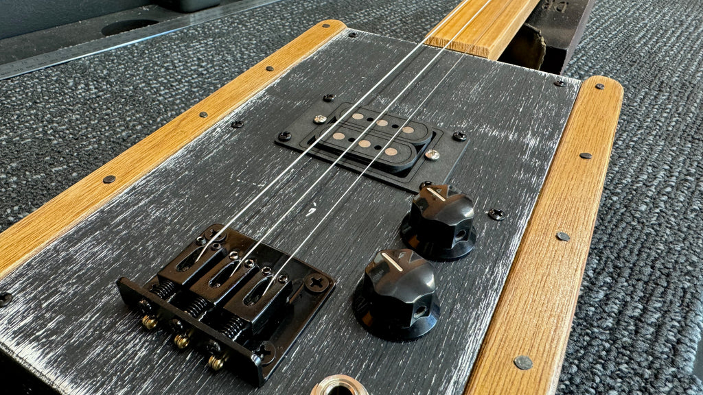 Buzz Box Three String Slide Guitar - Cigar Box Guitar