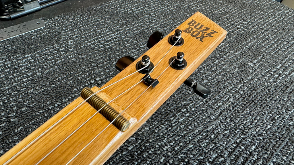 Buzz Box Three String Slide Guitar - Cigar Box Guitar