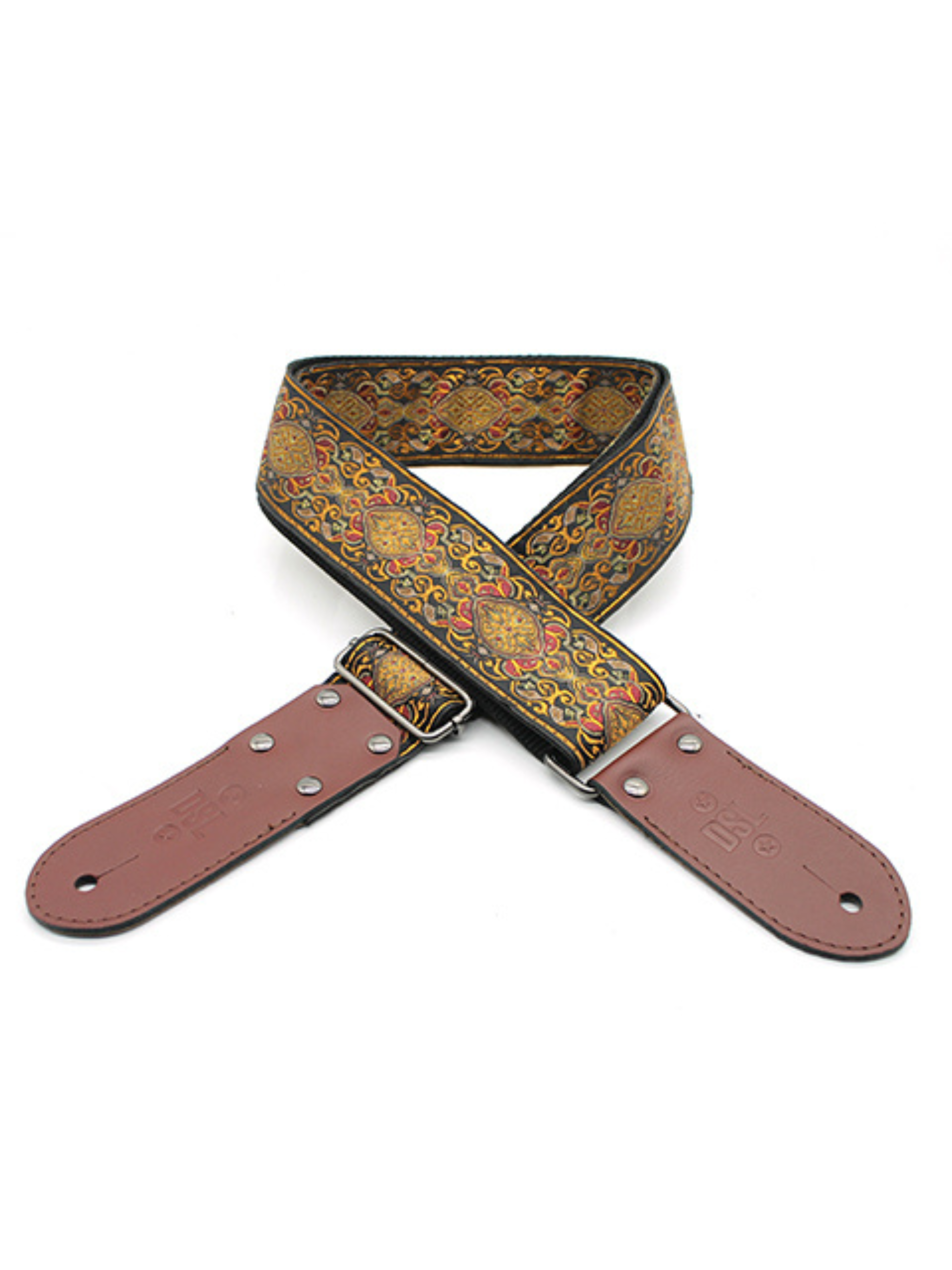 DSL Jacquard Weaving Guitar Strap - APR-ORANGE