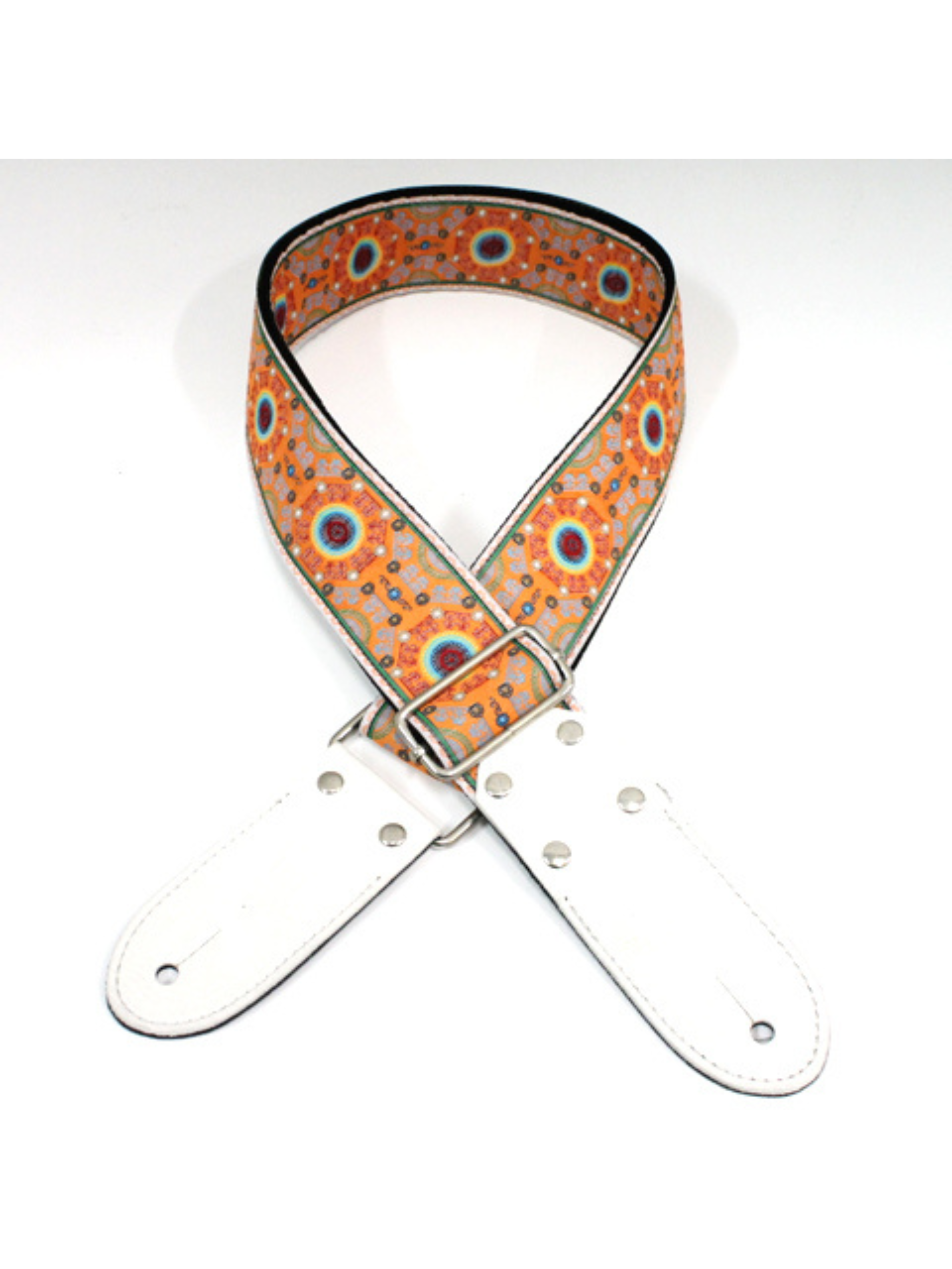 DSL Jacquard Weaving Guitar Strap - SAL-ORANGE